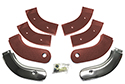 63 Seat Hinge Covers, Chestnut