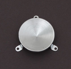 56 Horn Ring Medallion Background Plate, Chrome