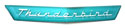 56-57 Turquoise Plastic Name Plate