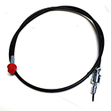 58-66 Speedometer Cable And Housing, Plastic Coated, Without Cruise Control
