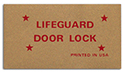 56 Lifeguard Doorlock Decal
