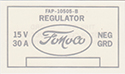 56-57 Voltage Regulator Decal