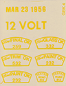 56 Inspection Stamp Decal Set
