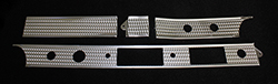 55-56 4 Piece Dash Aluminum Set, USA