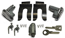 55-57 Door & Ignition Lock Set, With Keys And Mounting Parts
