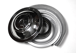 55 Reproduction Air Cleaner With Polished Stainless Steel Top, Paper Filter Type
