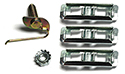 61-62 Clips And Nuts to Attach Fender Side Protection Molding