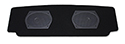 55-57 Rear Dual Speaker Panel