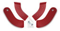 61-62 Seat Hinge Covers, Red